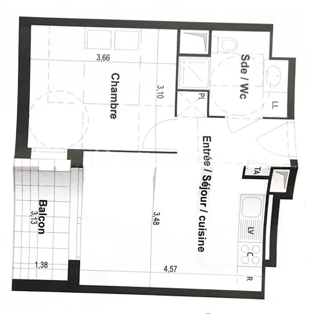 Appartement 2 pièces 34 m² · à Noisy le Grand · 34 m² · 200 000 €