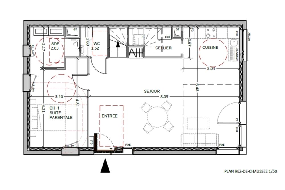 Maison contemporaine 124,5 m²  5 pièces  Sannois 95110 (Quartier Pasteur)