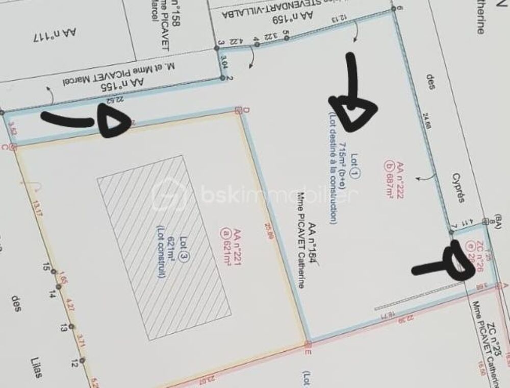 Vente Terrain Terrain constructible de 715m² viabilisé Janvilliers