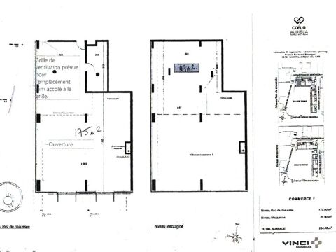   A louer, Local commercial de 175 m² avec Mezzanine, Square Benes, Saint Laurent du Var 06700, Alpes-Maritimes 
