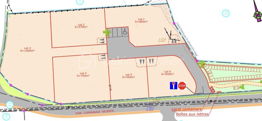 Vente Terrain Terrain à bâtir – 500 m² à Lavilledieu Lavilledieu