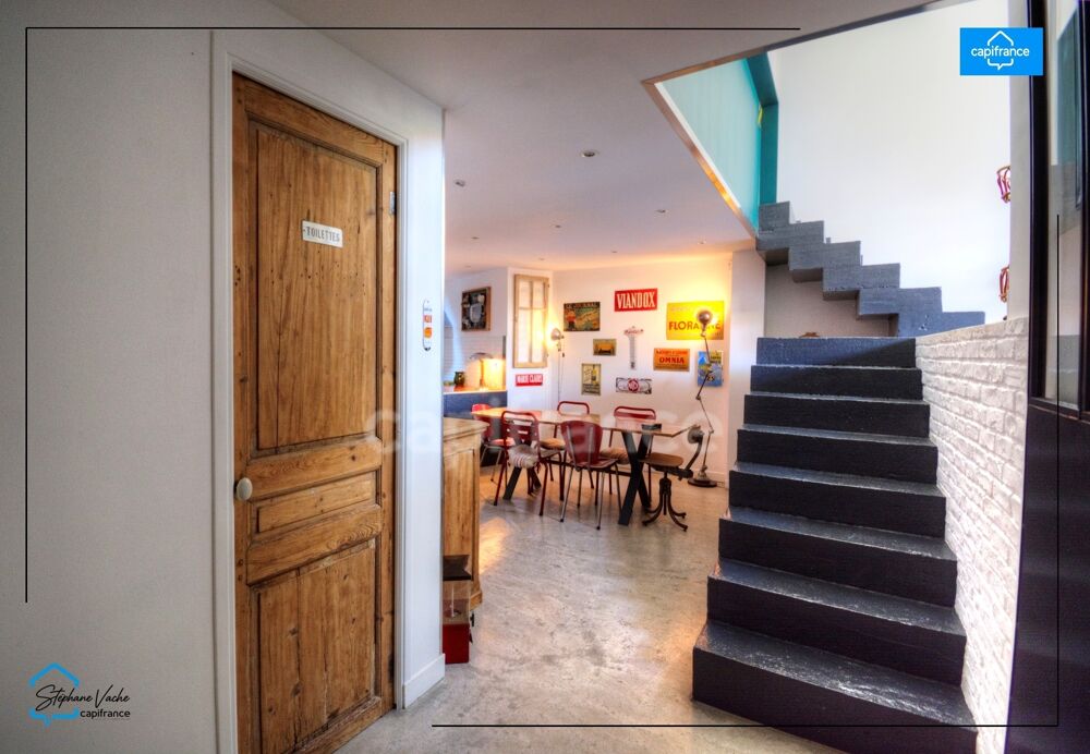 Vente Loft – Maison de ville atypique esprit loft avec garage,  Bas Cours Fauriel Saint etienne