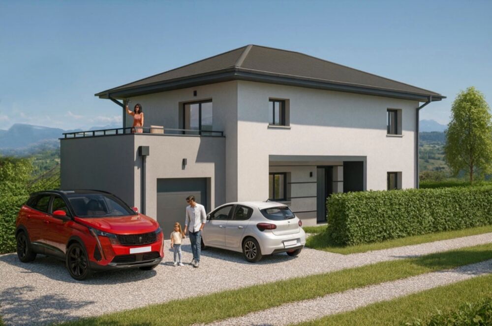 À vendre  Appartement T3 de 70 m² au dernier étage avec terrasse et jardin à Arthaz-Pont-Notre-Dame (74)