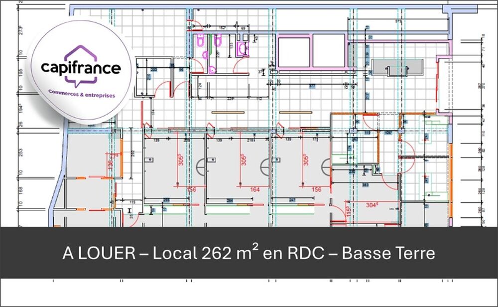   Grand Local en RDC A LOUER BASSE TERRE (971) 