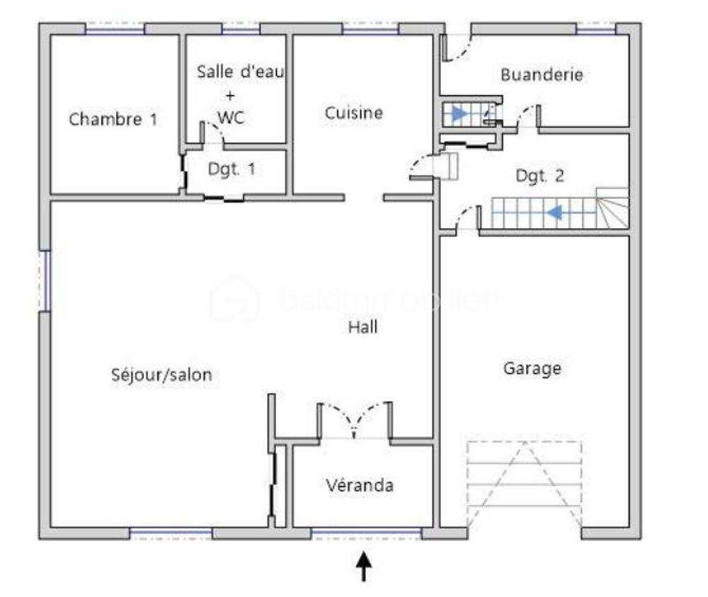 Maison 4 chambres, 143 m2, terrain 531 m2 proche centre ville + Annexe 17m2