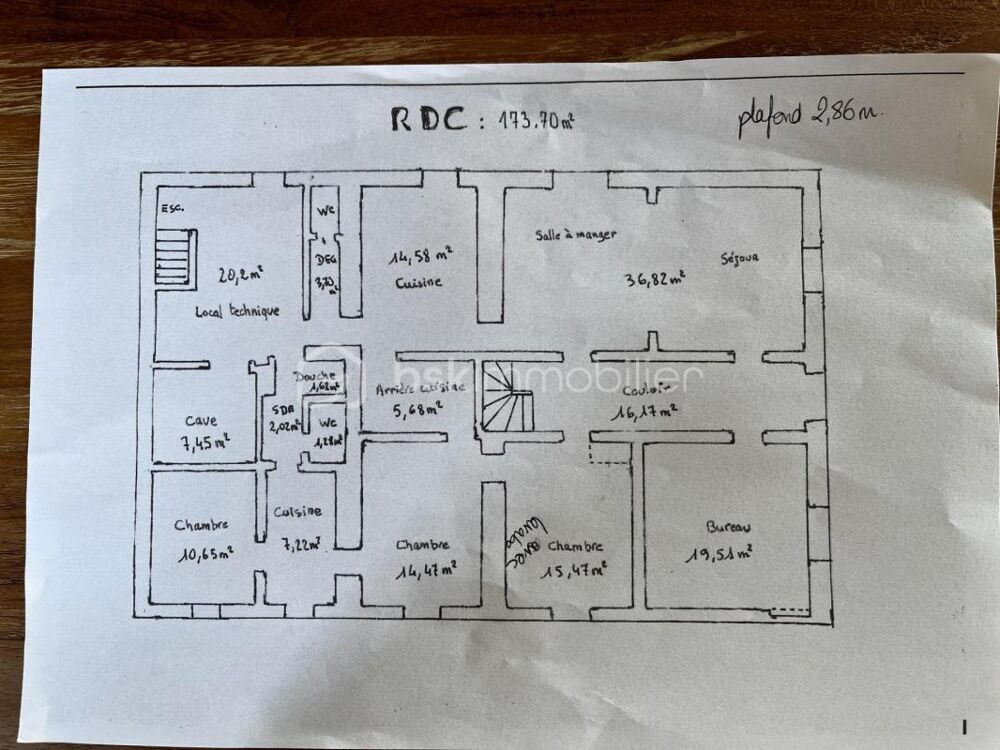 MAISON IDEALE POUR FAMILLE NOMBREUSE de 287M²