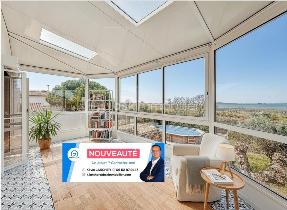*** Villa T5 de 140m2 sur un terrain de 550m2 avec piscine et vue étangs à PALAVAS ***