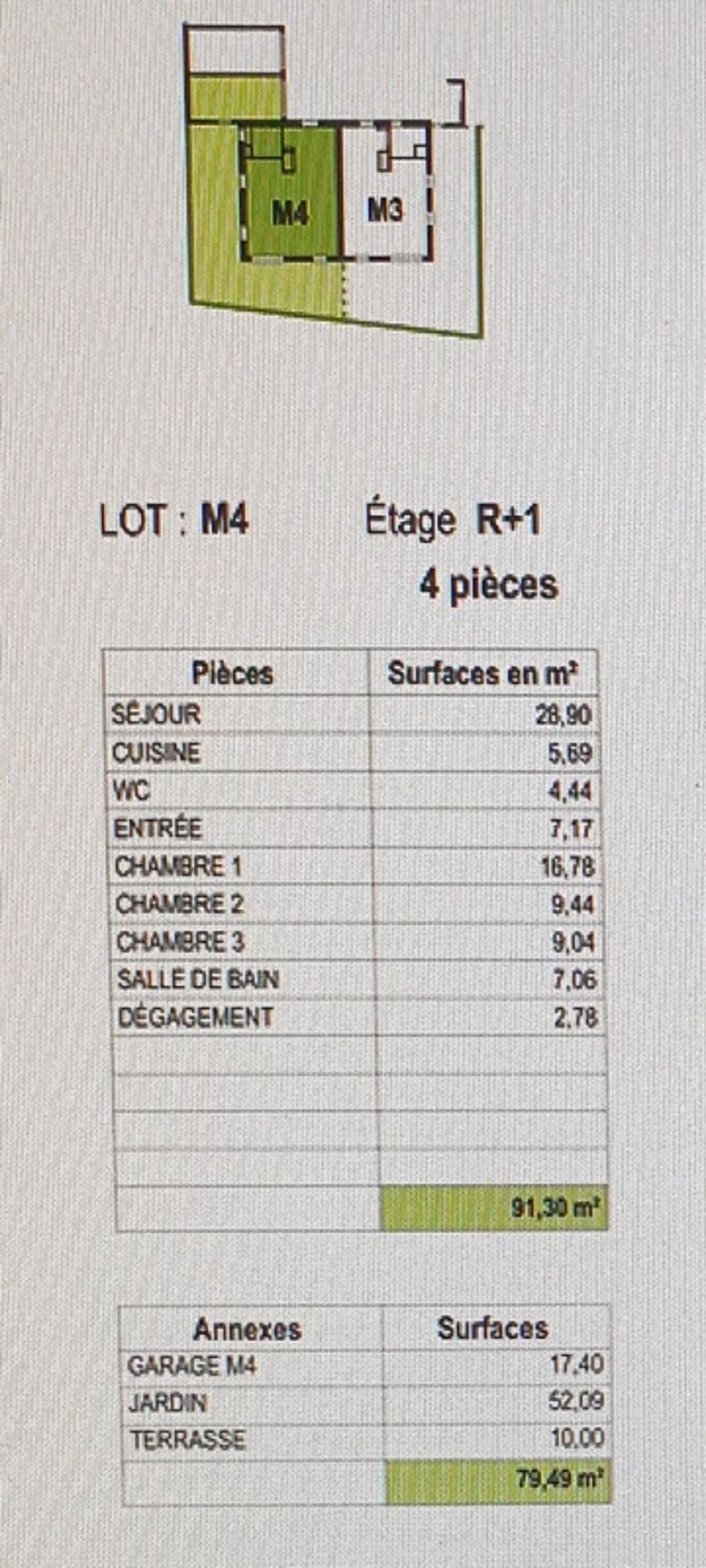 Vente Appartement Maison jumelée 91 m² + jardin + terasse+ garage  à vendre 4 pièces HOLTZHEIM (67) Holtzheim