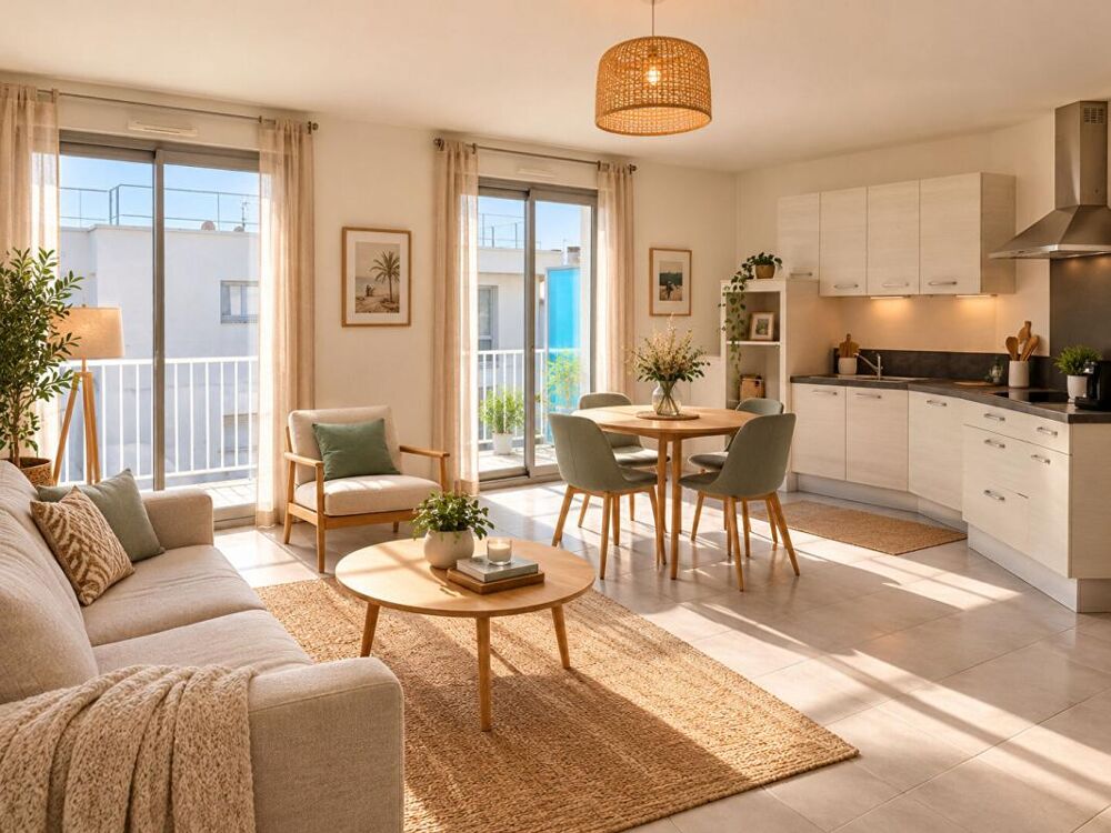 Appartement 3 pièces en parfait état tout proche parc paysager