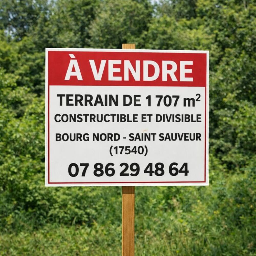 Vente Terrain Terrain à bâtir Saint sauveur d aunis