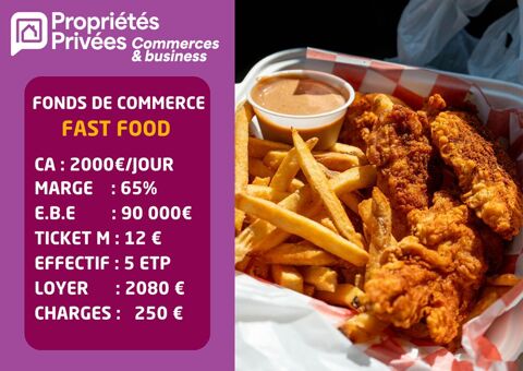 AMIENS - Restauration rapide -  Hypercentre, rue pi&eacute;tonne 275000 80000 Amiens