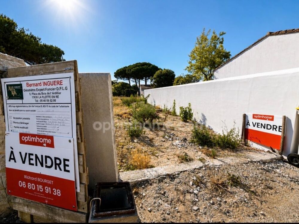 Vente Terrain Beau terrain  centre BOIS PLAGE EN RE 17580 Le bois plage en re
