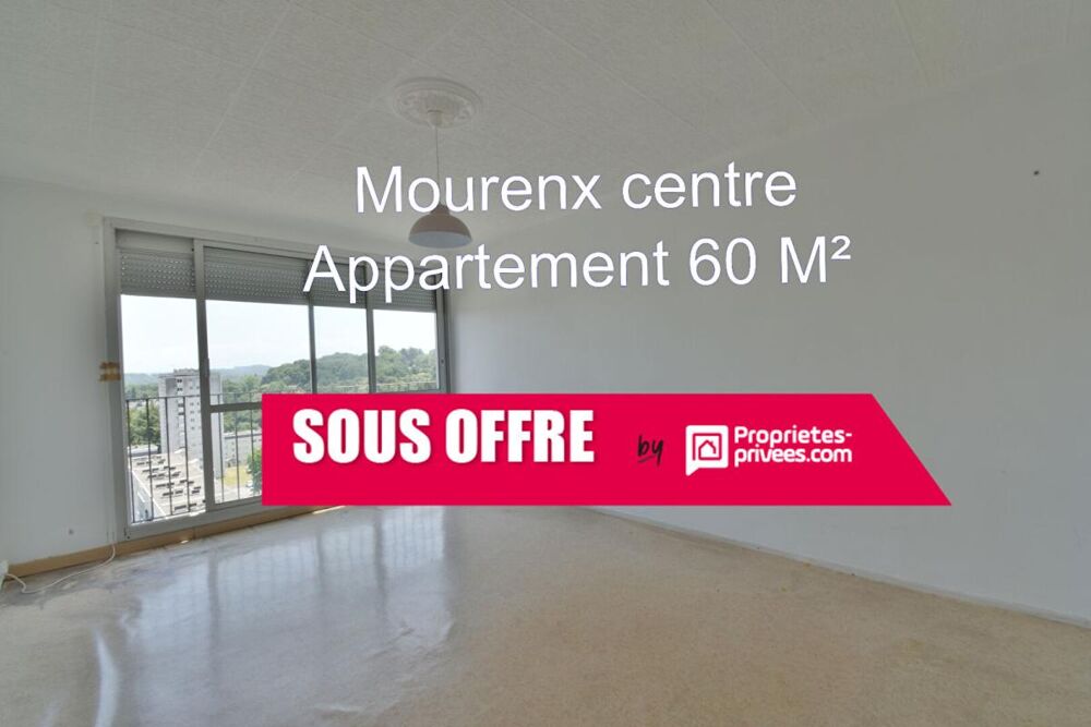 APPARTEMENT MOURENX CENTRE 60m2 HABITABLE