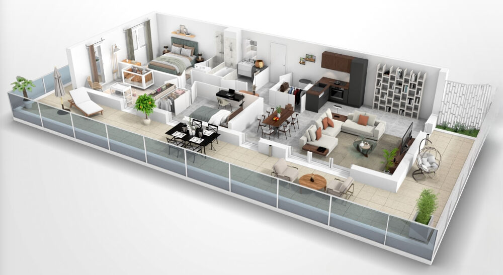 Vente Appartement Sète - Face au Bassin de Thau : T4 traversant avec 62 m² de terrasse Sete