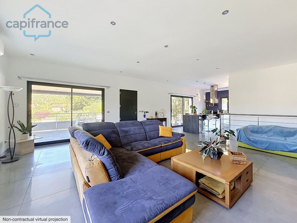 BRANOUX LES TAILLADES (30)À vendre : Maison T4 de 125 m² sur terrain de 1029 m² avec vue imprenable
