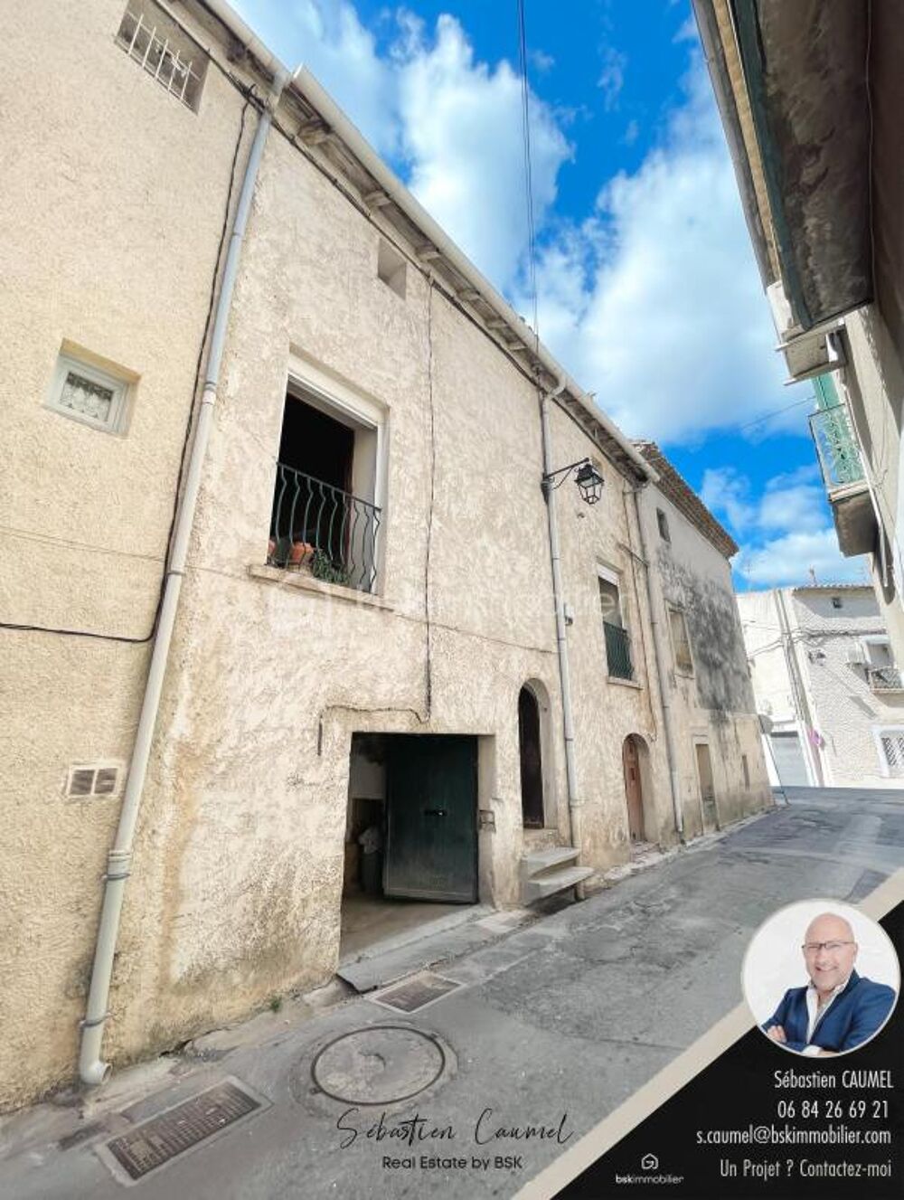 Vente Maison Maison de village à rénover env. 65 m² · Garage voûté + greniers · Cournonterral 34660 Cournonterral