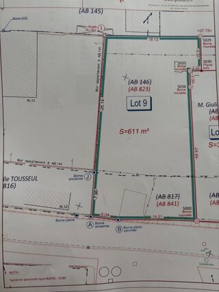  Terrain � vendre 611 m�