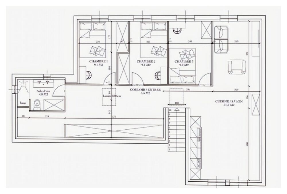 Vente Immeuble Investissement Locatif: immeuble mixte Commerces/Habitation à Clairoix Clairoix