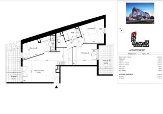  Appartement � vendre 4 pi�ces 86 m�