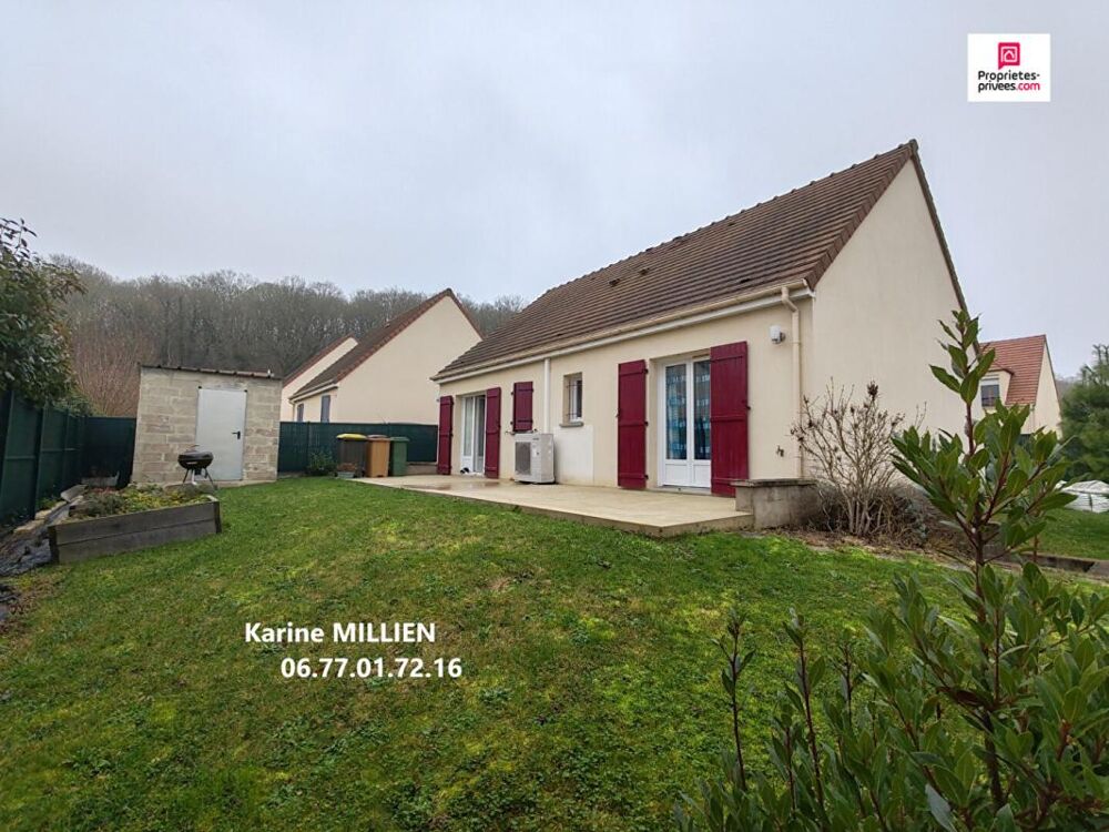 AUNAY SOUS CRECY 28500 Maison de plain-pied (avec vide sanitaire) - 3 chambres - Cabanon de jardin en dur - Terrain - 198000 HA