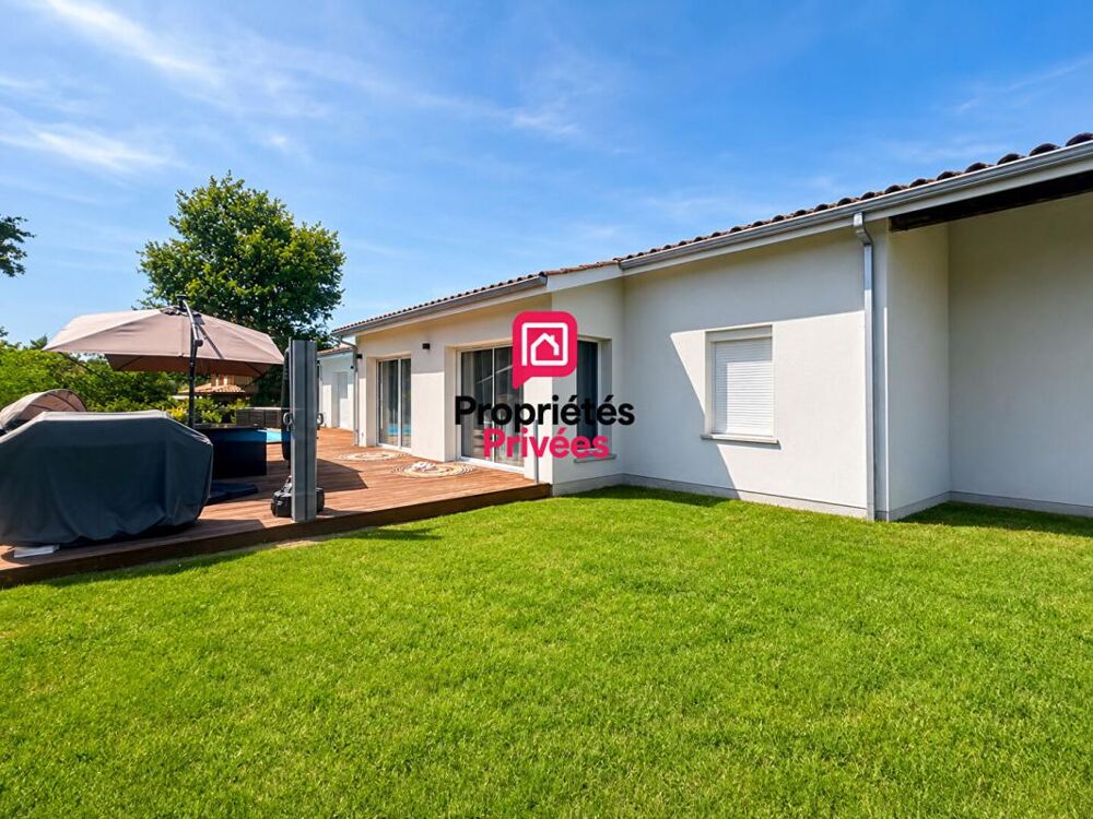 Maison contemporaine 4 chambres avec piscine et terrain constructible