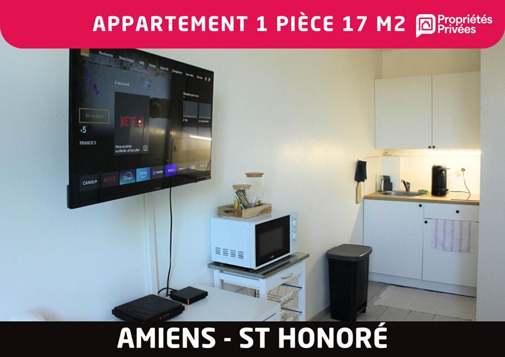 Appartement 1 pièce 17 m2 - Amiens St Honoré-Jeanne d'Arc