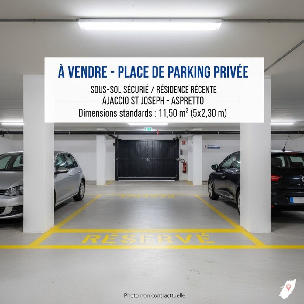 Vente Parking/Garage Place de stationnement sécurisée à VENDRE AJACCIO - entrée de ville SAINT JOSEPH-ASPRETTO Ajaccio