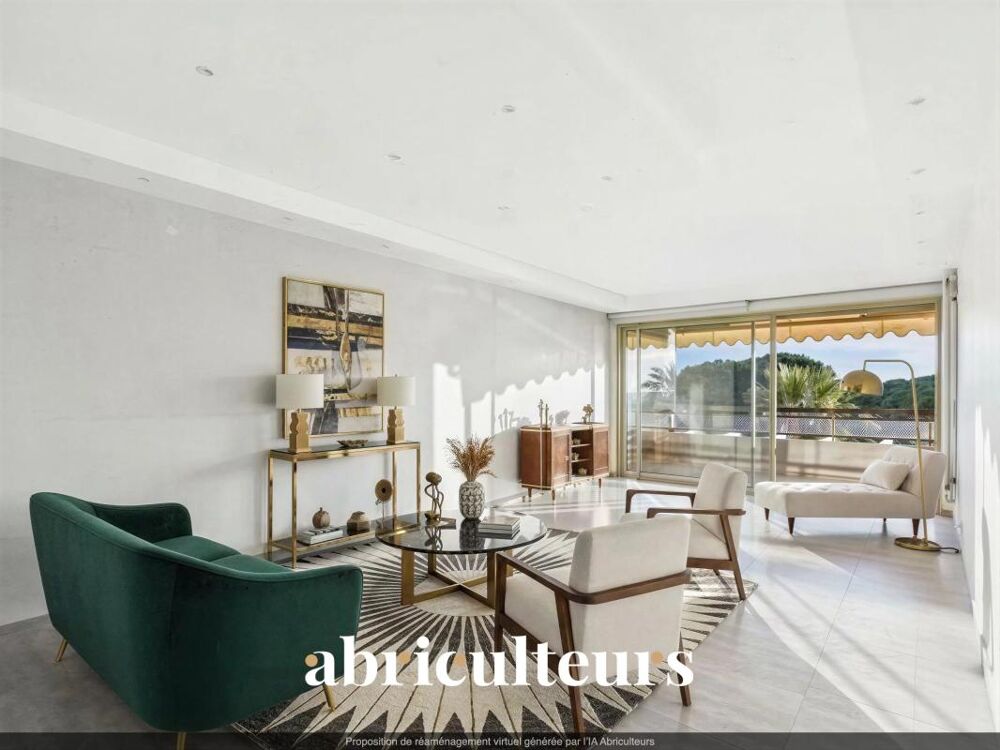 Vente Appartement Élégant appartement rénové - 4 Pièces - Terrasse - 84m² - Vue mer panoramique - Juan-les-Pins Antibes