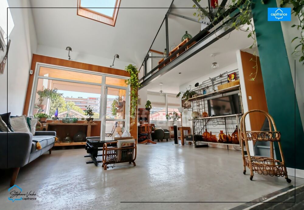 Vente Loft – Maison de ville atypique esprit loft avec garage,  Bas Cours Fauriel Saint etienne