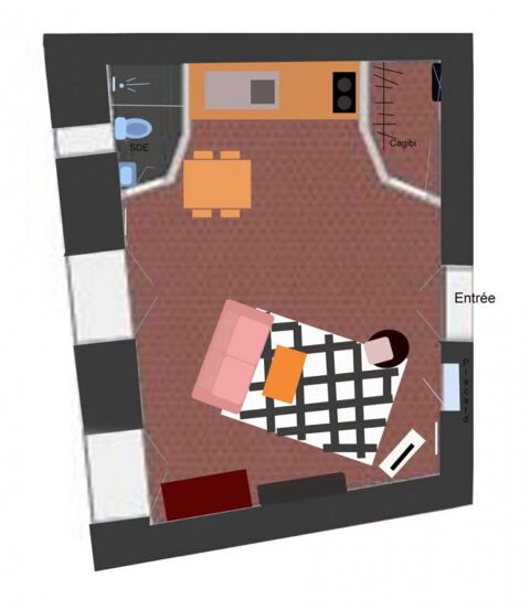  Appartement � louer 1 pi�ce 26 m�