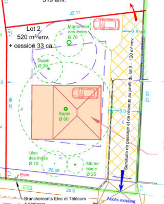  Terrain � vendre 520 m�