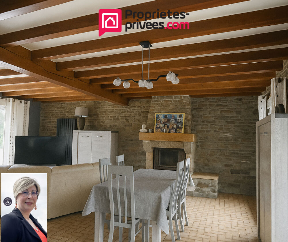 A 5 MINUTES DE PONTORSON 50170 - MAISON 125 M2 SUR UN TERRAIN DE 1800M2 3 CHAMBRES 1 BUREAU