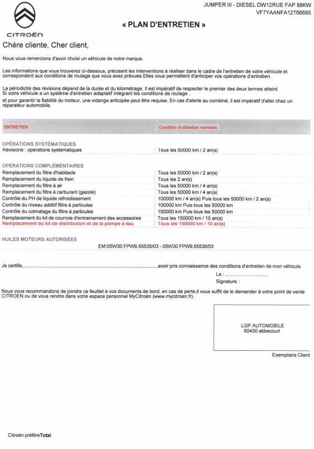 Jumper 1&deg; Main / 2.2L B HDI 120cv Pack DRIVER L1H1 CLIM/REGUL/LIMIT 2022 occasion 60430 Abbecourt