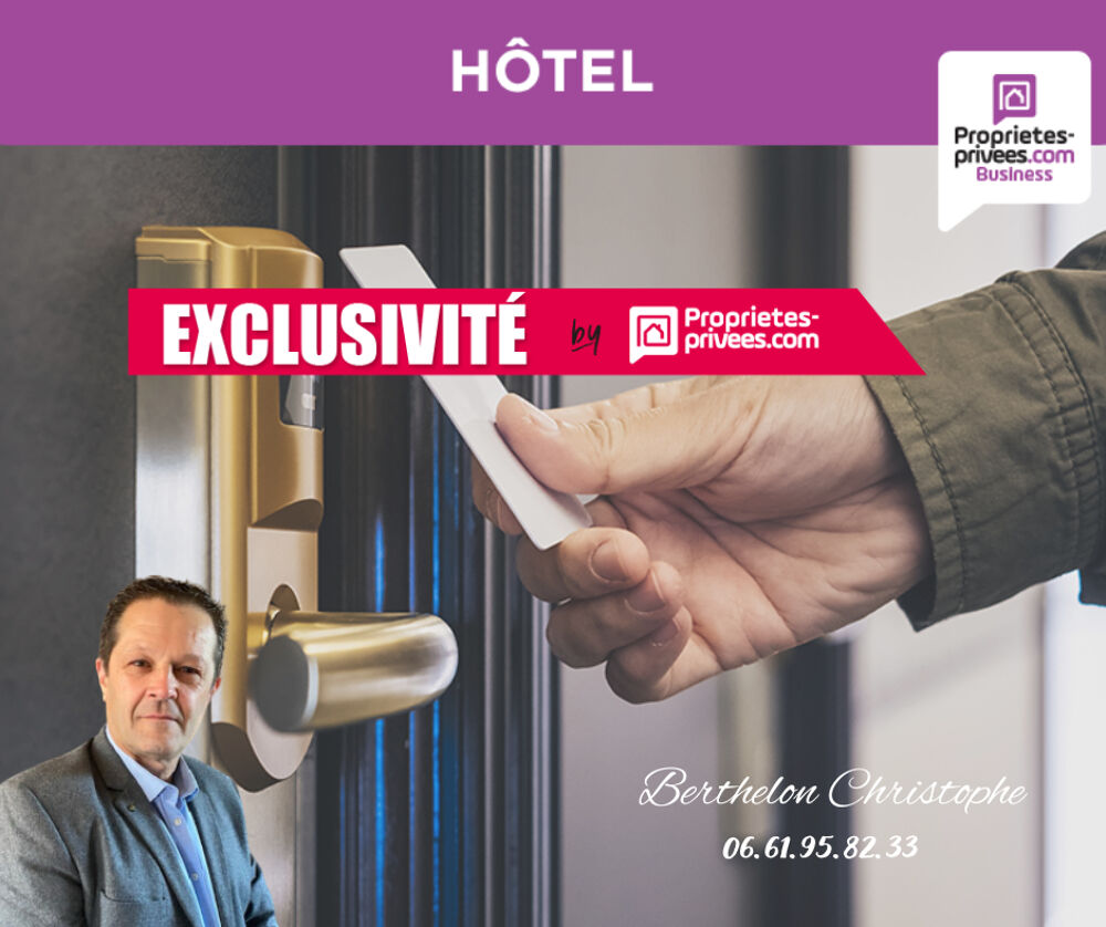   EXCLUSIF !  Hôtel bureau de 26 chambres, 4 studios et 1 gite de 70m² 