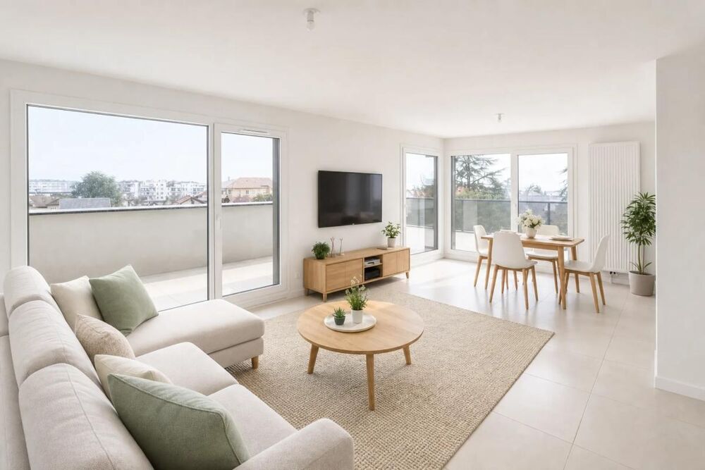 Lumineux T3 avec grande terrasse à Thonon
