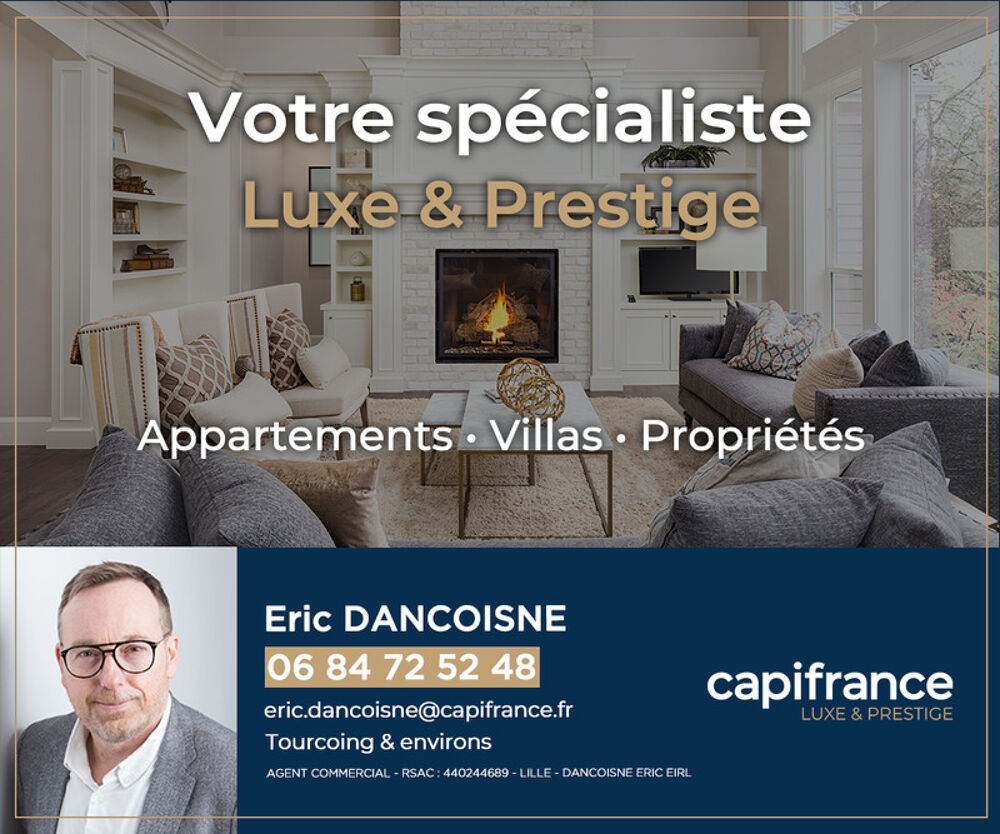 Vente Appartement Appartement T5 – 4 chambres – Terrasses double orientation – Mouvaux secteur prisé Mouvaux