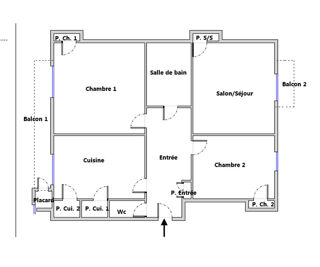 Appartement � vendre 3 pi�ces 71 m�