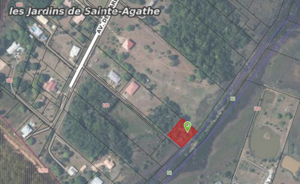 Vente Terrain Terrain constructible de 1 705 m² – Les Jardins de Sainte-Agathe - MACOURIA (973) Macouria