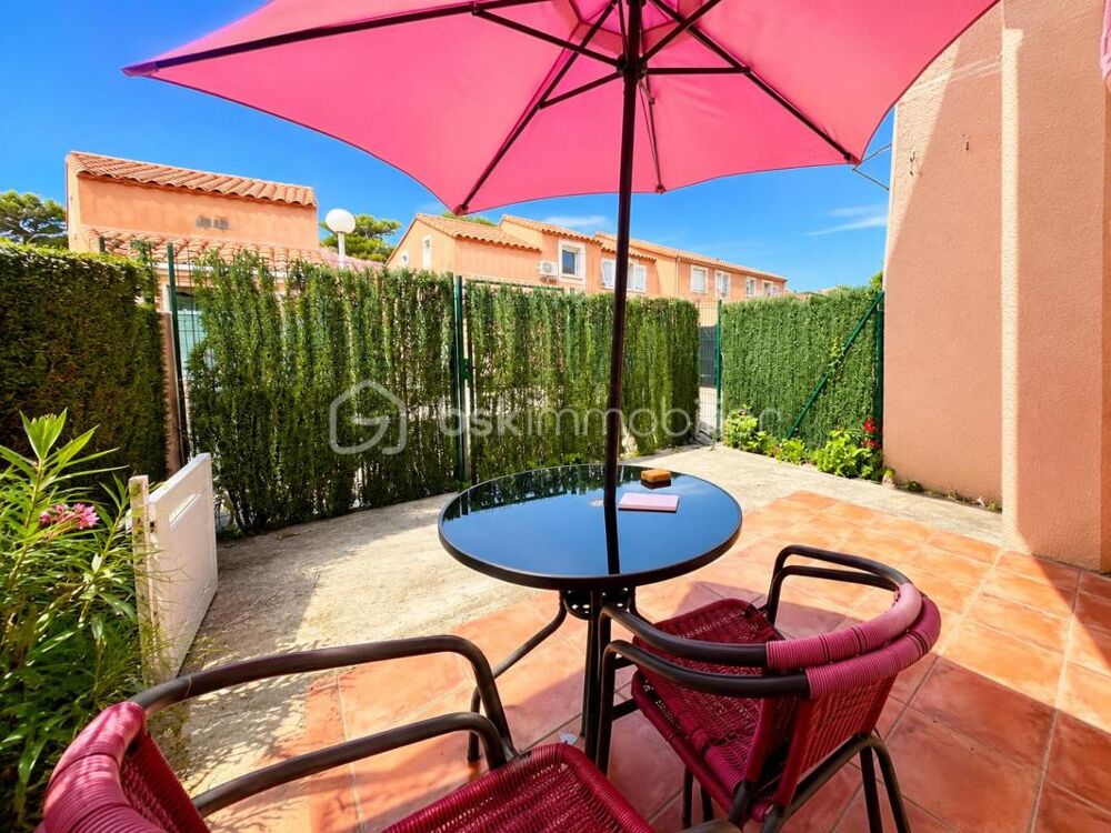 Villa T2 + cabine dans résidence sécurisée à 2 pas de la plage