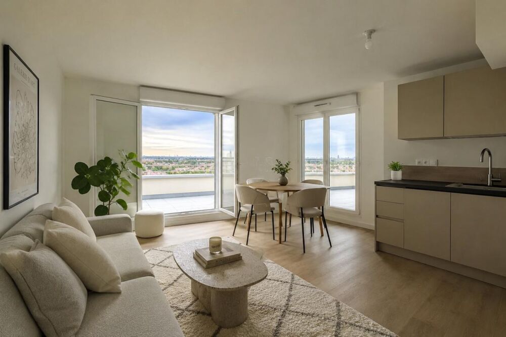 Vente Autre Quartier Lallier – 2 pièces au 10? étage avec Grande TERRASSE L hay les roses