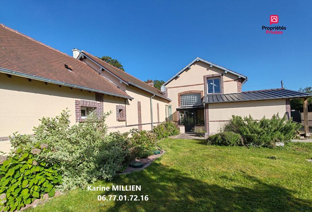 MUZY 27650 Maison individuelle de type longère - 1 étage - 4 chambres - Terrain - 279000 HAI