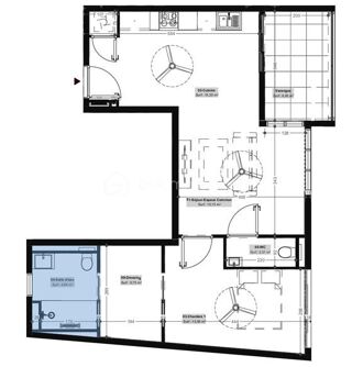  Appartement � vendre 2 pi�ces 55 m�