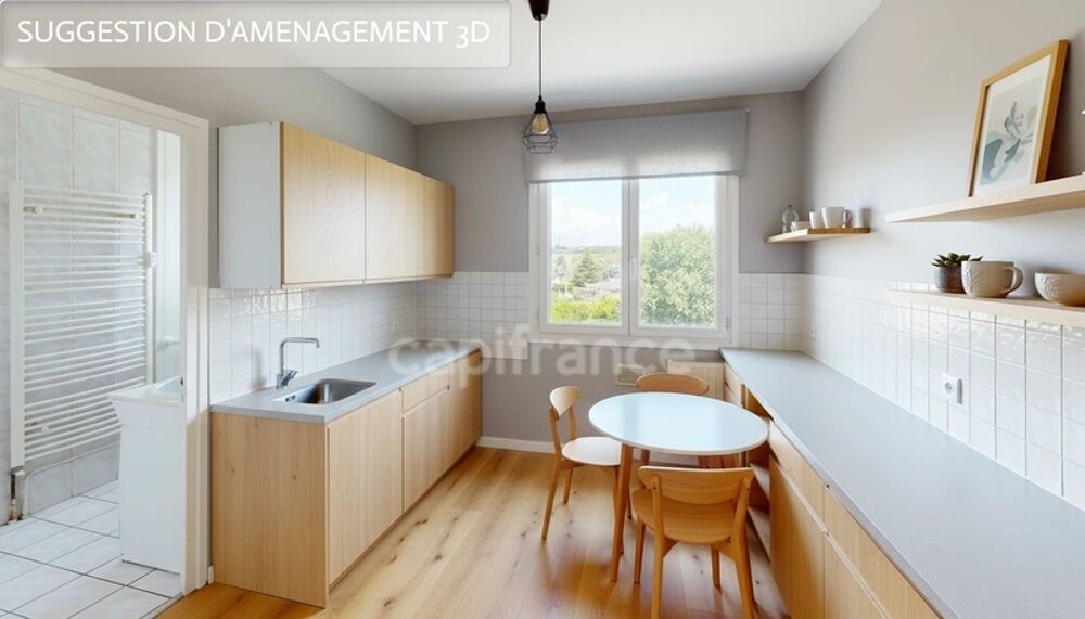 Secteur La Roue - appartement 4P de 67,29 m² en dernier étage - potentiel à rénover