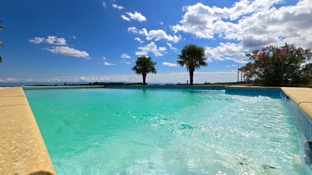 Vente Maison Propriété d'Exception Rénovée – 7 hectares - Étang privée - vue panoramique - Piscine - Source Tournon sur rhone