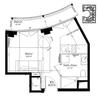  Appartement à vendre 1 pièce 24 m²