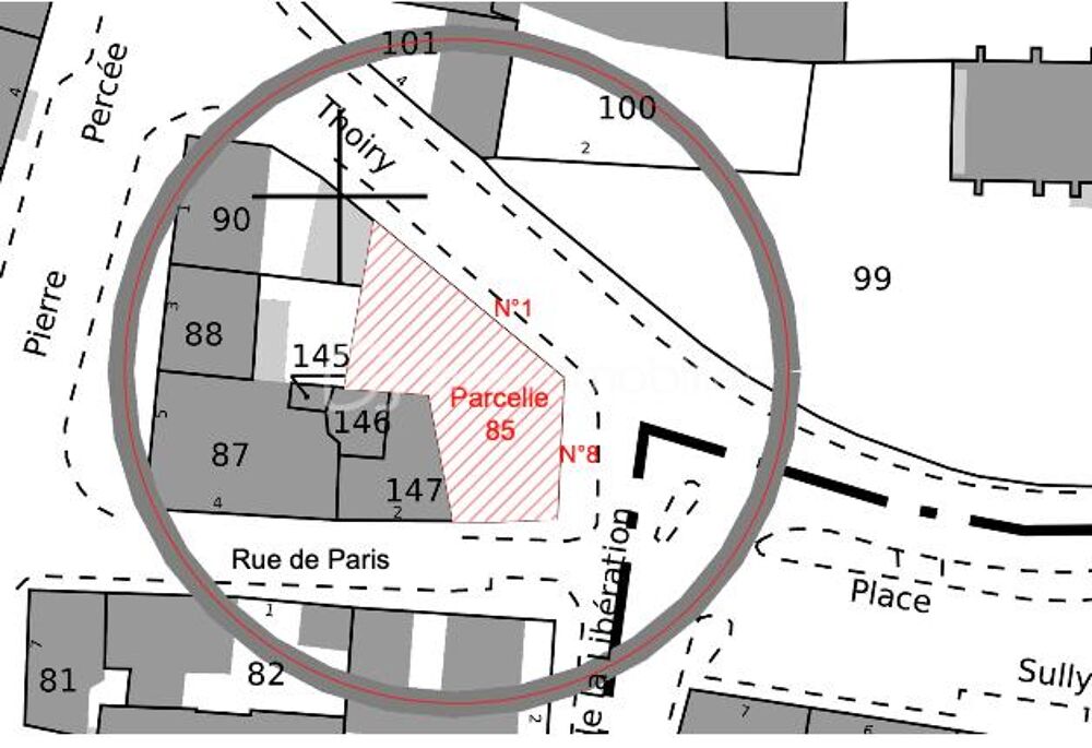 Vente Terrain Plein cœur village historique, terrain à bâtir sur 271 m2 en R+1+C Neauphle le vieux