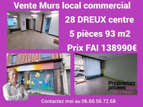 28100 DREUX - MURS COMMERCIAUX, LOCAL 93 m&sup2; 138990 28100 Dreux