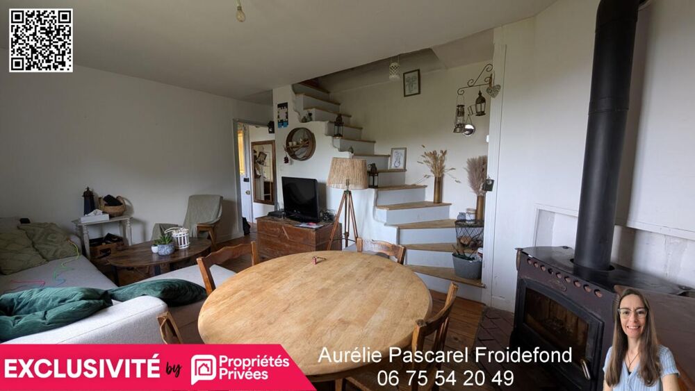 98 990 - VOUTEZAC (19130) - MAISON de VILLAGE T4 D'ENVIRON 72m2, 3 Chambres, AVEC CAVE et TERRASSE sur TERRAIN DE 205m²