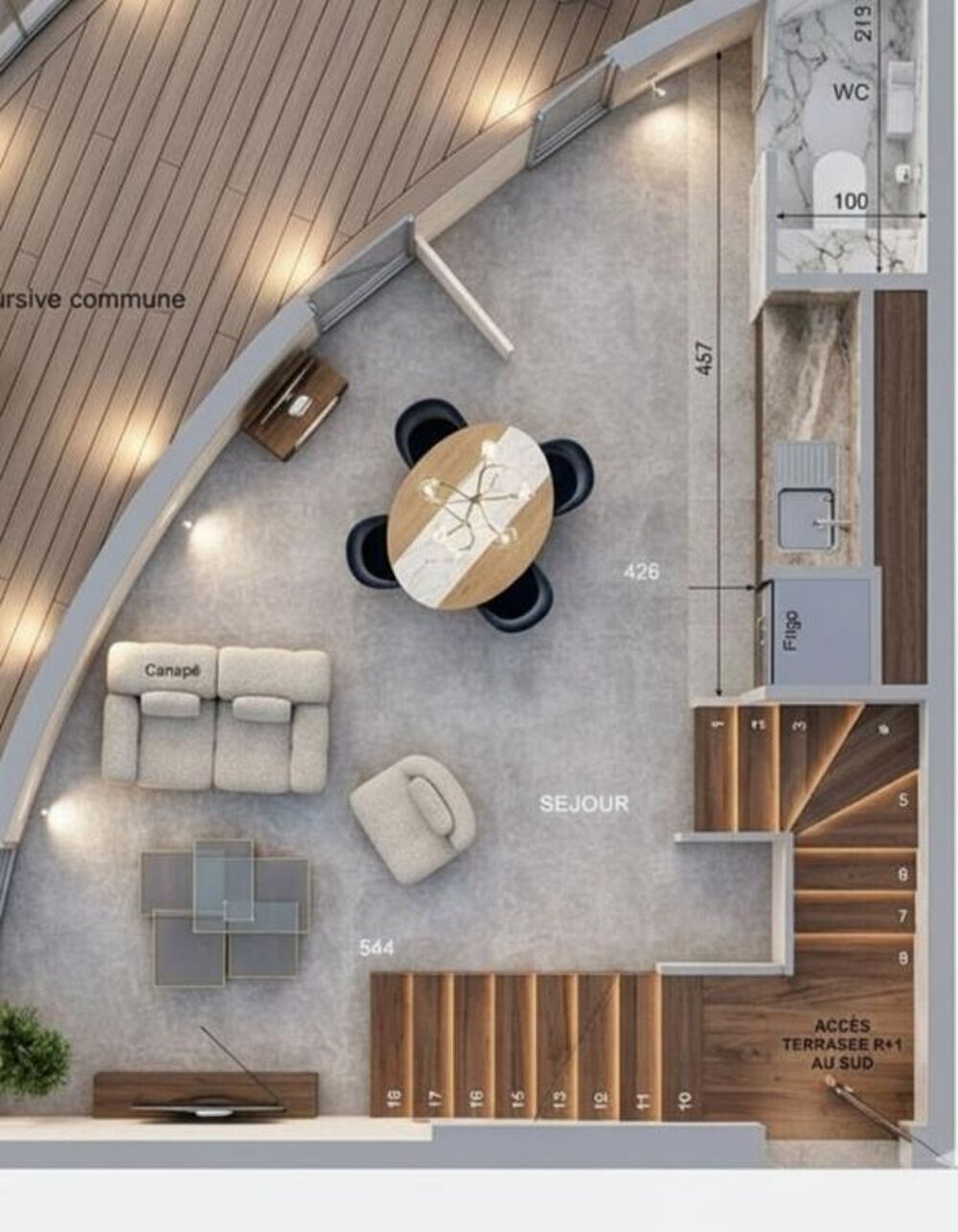 Vente Appartement CAP D'AGDE. Village Naturiste. Duplex T3 en Rooftop avec Piscine, Jacuzzis et Garage Privatif Le cap d agde