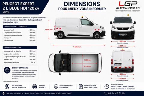 Expert 1&deg; Main / 2L B HDI 120cv Pack Premium CLIM/REGUL/LIMIT idem 2020 occasion 60430 Abbecourt